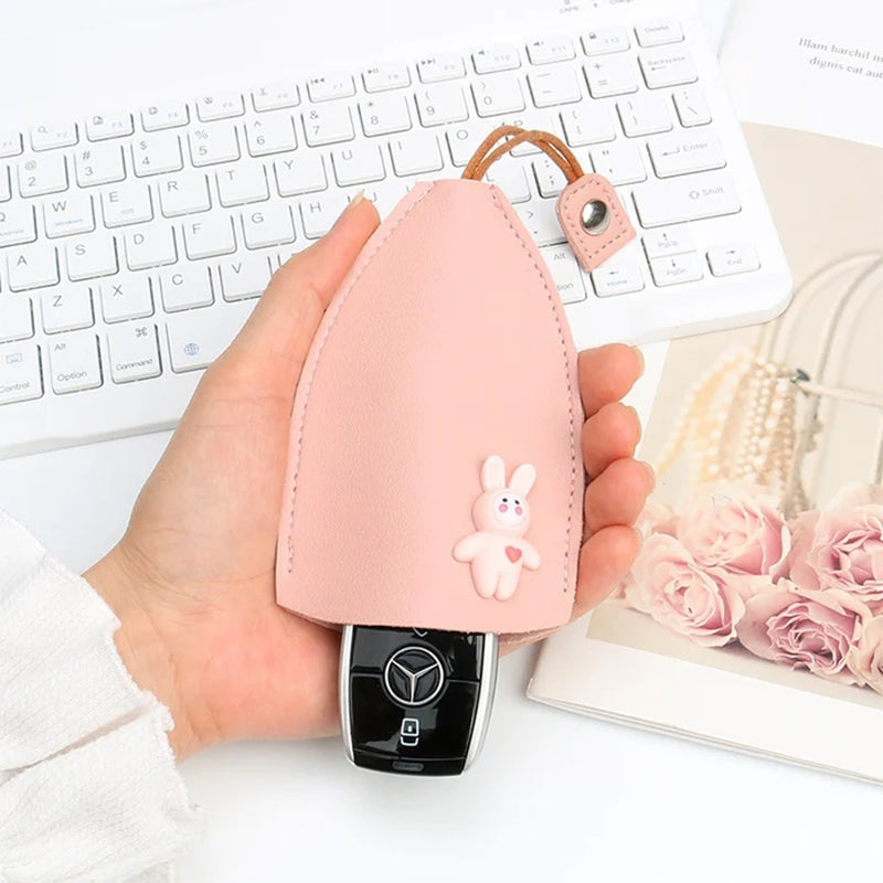KeyKeeper - Hübsche Schlüsselanhängertasche aus PU-Leder