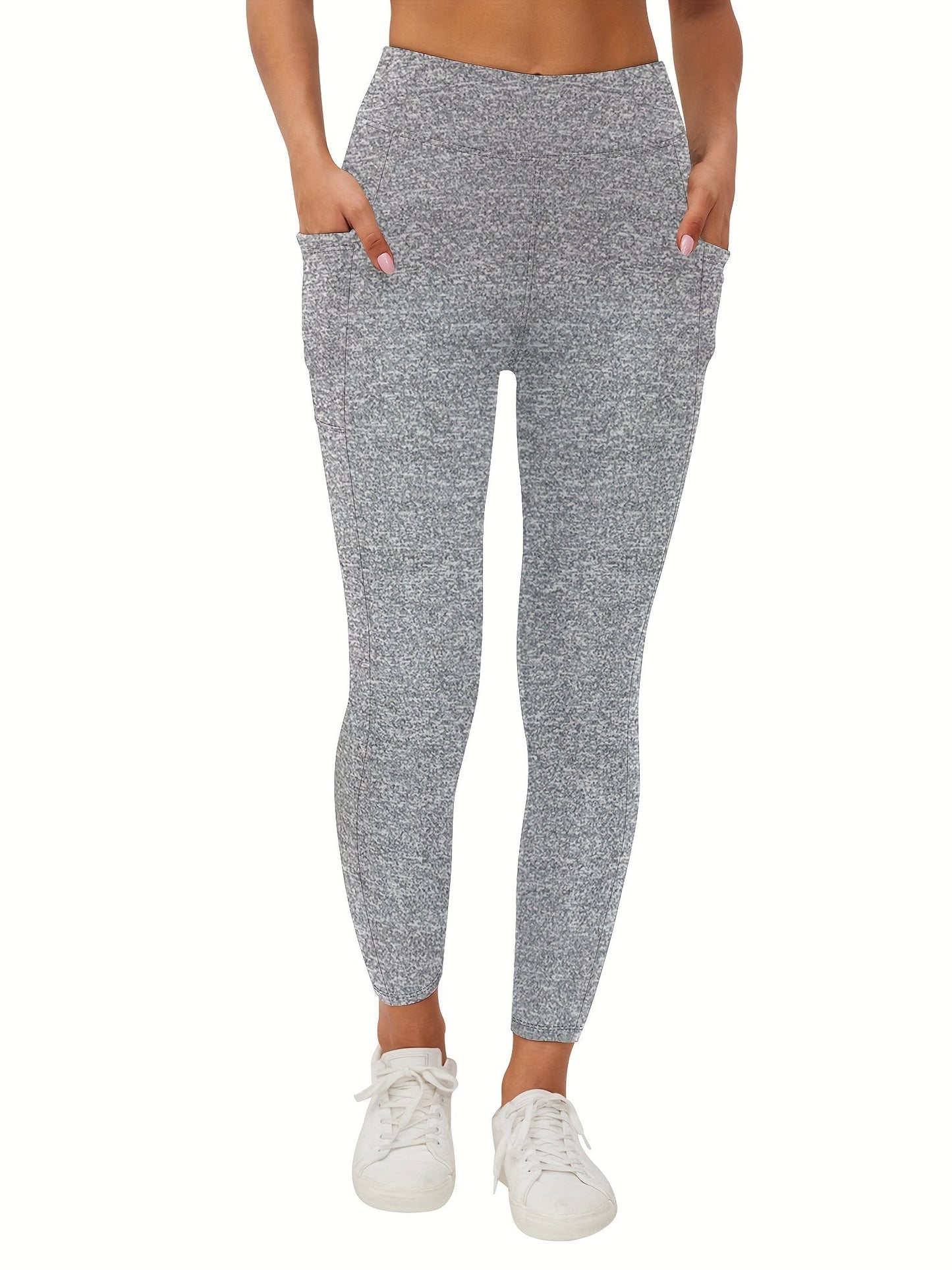 Joja | High-Rise Fleece-Leggings mit Seitenpockets