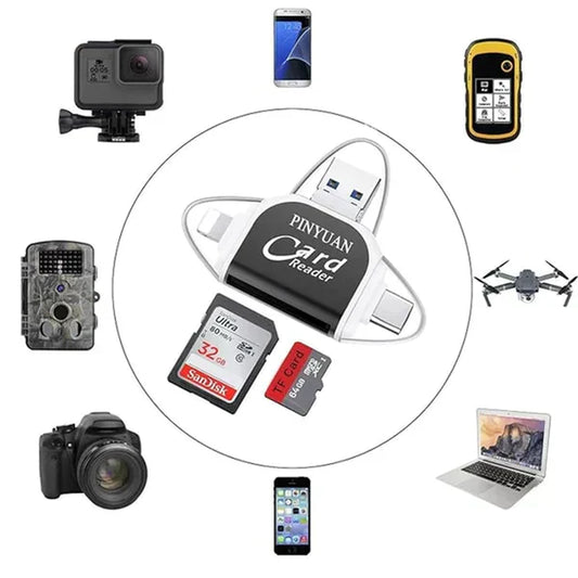 MultiPortX™ - 4-in-1 universal-multiport-sd/tf-kartenleser [Letzter Tag Rabatt]
