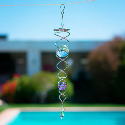 1+1 GRATIS | CrystalTwister™ - Metall-Kristall-Spirale Windspiel [Letzter Tag Rabatt]