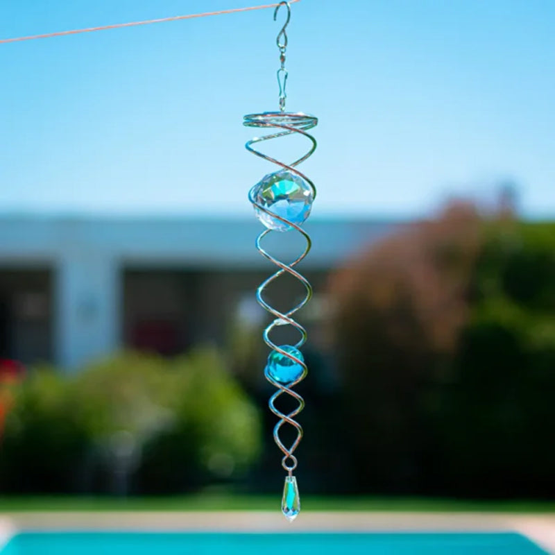 1+1 GRATIS | CrystalTwister™ - Metall-Kristall-Spirale Windspiel [Letzter Tag Rabatt]