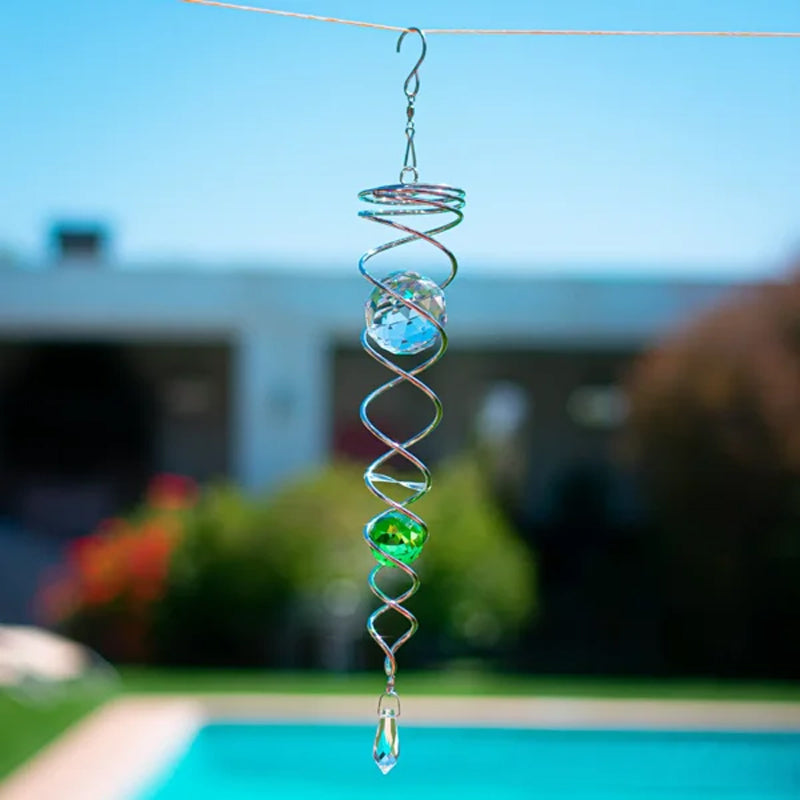 1+1 GRATIS | CrystalTwister™ - Metall-Kristall-Spirale Windspiel [Letzter Tag Rabatt]