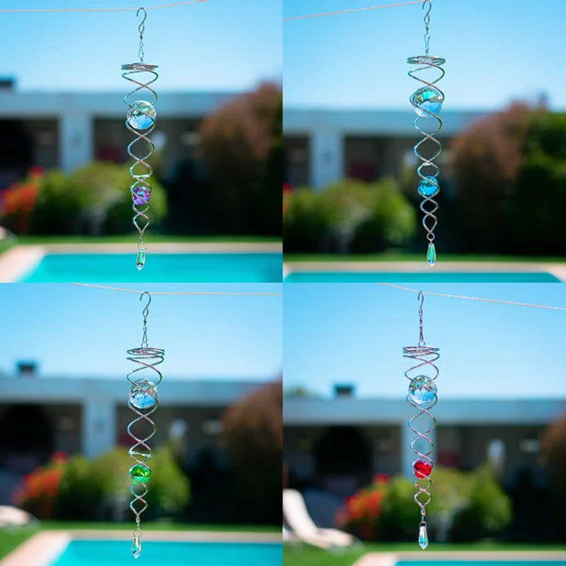1+1 GRATIS | CrystalTwister™ - Metall-Kristall-Spirale Windspiel [Letzter Tag Rabatt]