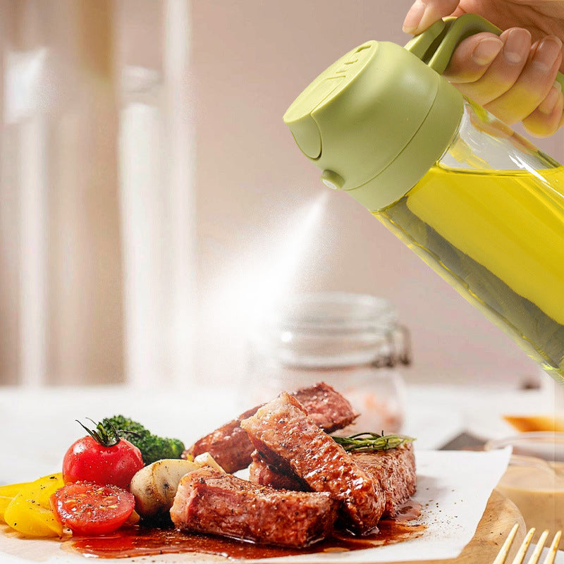 EasyOil - 2 in 1 Ölsprüher und -spender aus Glas
