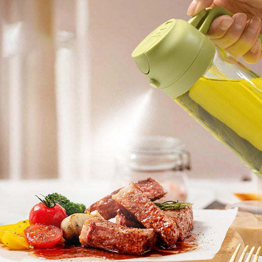 EasyOil - 2 in 1 Ölsprüher und -spender aus Glas