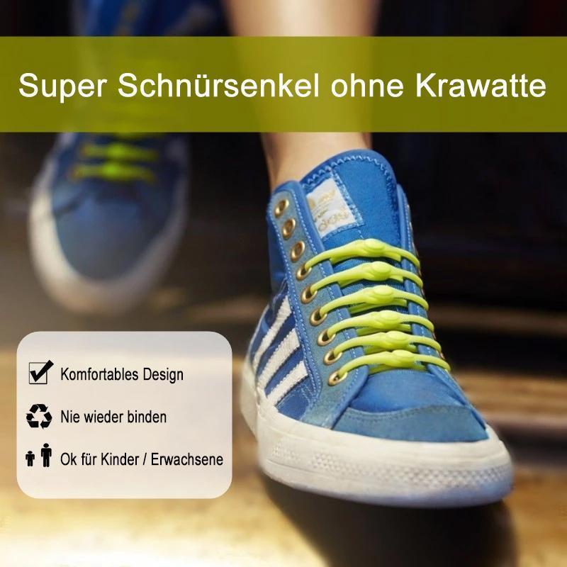 3+3 GRATIS | EasyTie - Wasserdichtes Silikon Schnürsenkel [Letzter Tag Rabatt]