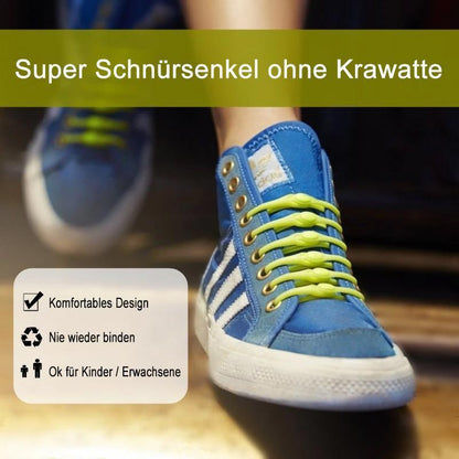 3+3 GRATIS | EasyTie - Wasserdichtes Silikon Schnürsenkel [Letzter Tag Rabatt]