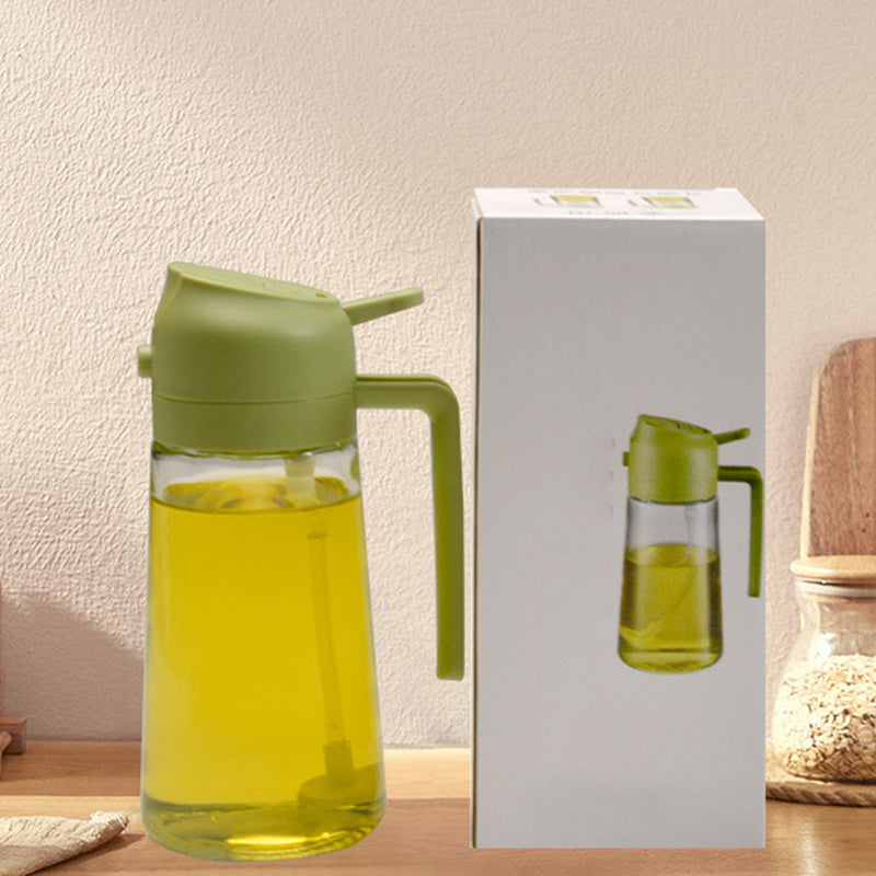 EasyOil - 2 in 1 Ölsprüher und -spender aus Glas