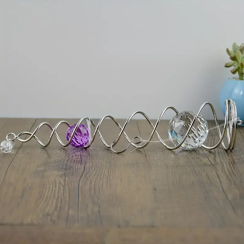 1+1 GRATIS | CrystalTwister™ - Metall-Kristall-Spirale Windspiel [Letzter Tag Rabatt]