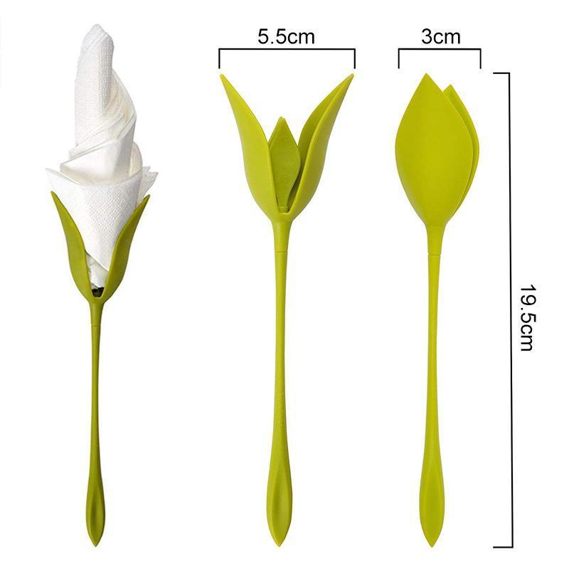 2+2 GRATIS | Flora - Seidenpapier Blume Falten Serviettenhalter [Letzter Tag Rabatt]