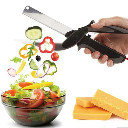 1+1 GRATIS | CleverCutter - 2 in 1 Küchenschere aus Edelstahl [Letzter Tag Rabatt]