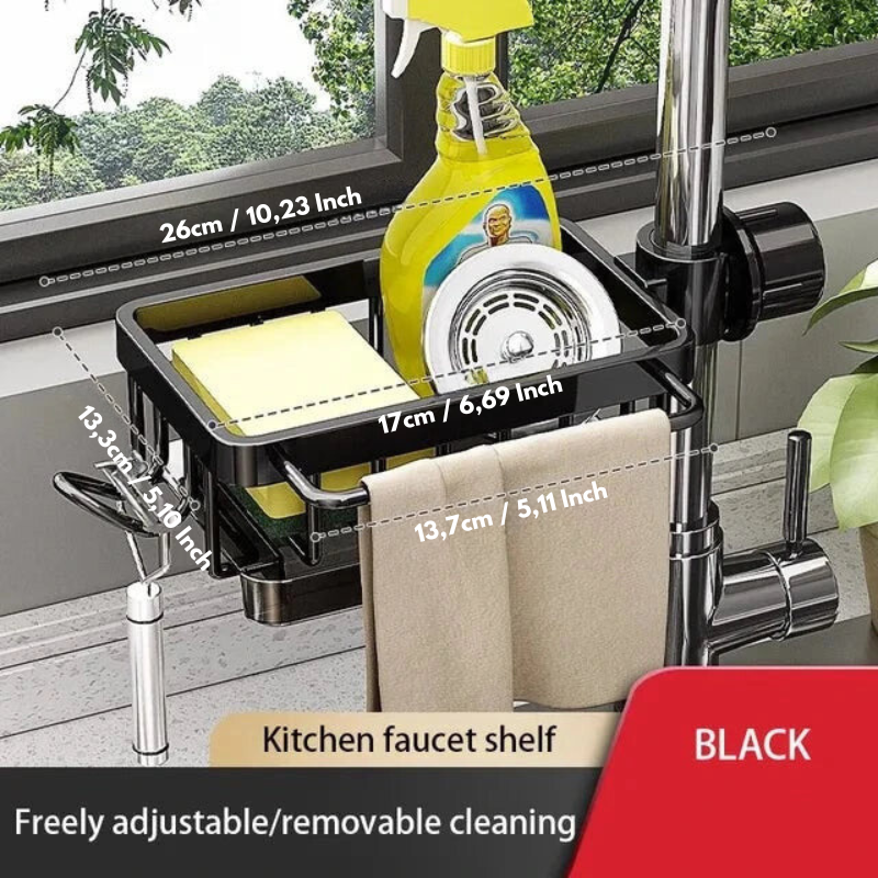 CleanTray - Spülbecken-Organisator aus Aluminium [Letzter Tag Rabatt]