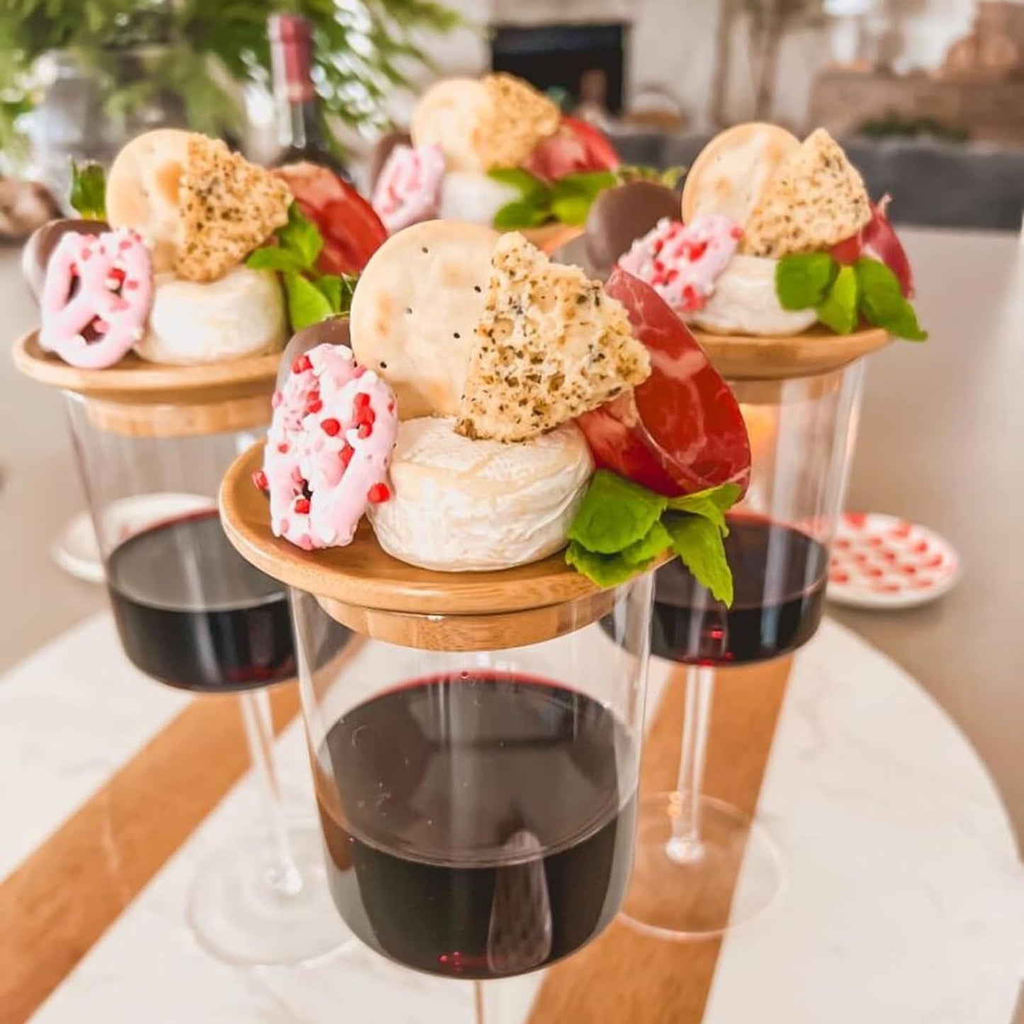 1+1 GRATIS | WineTop - Weinglas Charcuterie Topper [Letzter Tag Rabatt]
