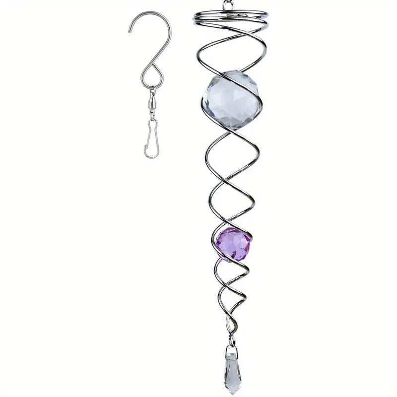 1+1 GRATIS | CrystalTwister™ - Metall-Kristall-Spirale Windspiel [Letzter Tag Rabatt]