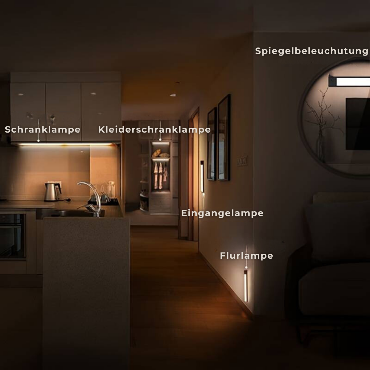 Lux| Kabellose LED-Sensorlampe