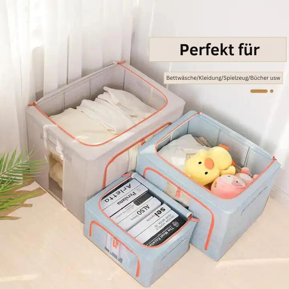 50% RABATT | FoldiView - Zusammenklappbare Aufbewahrungsbox mit Metallrahmen und Fenstern [Letzter Tag Rabatt]