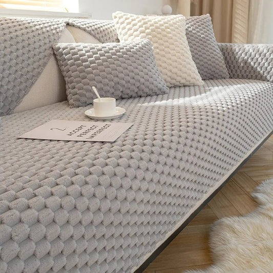 50% RABATT | SofaCover - Winter Plüsch Anti-Rutsch Couchbezug [Letzter Tag Rabatt]