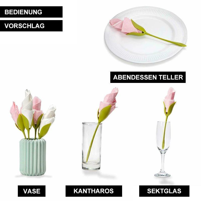 2+2 GRATIS | Flora - Seidenpapier Blume Falten Serviettenhalter [Letzter Tag Rabatt]