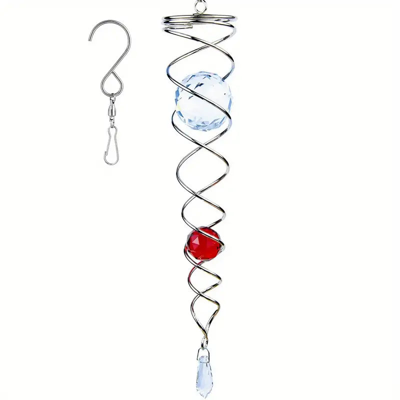 1+1 GRATIS | CrystalTwister™ - Metall-Kristall-Spirale Windspiel [Letzter Tag Rabatt]