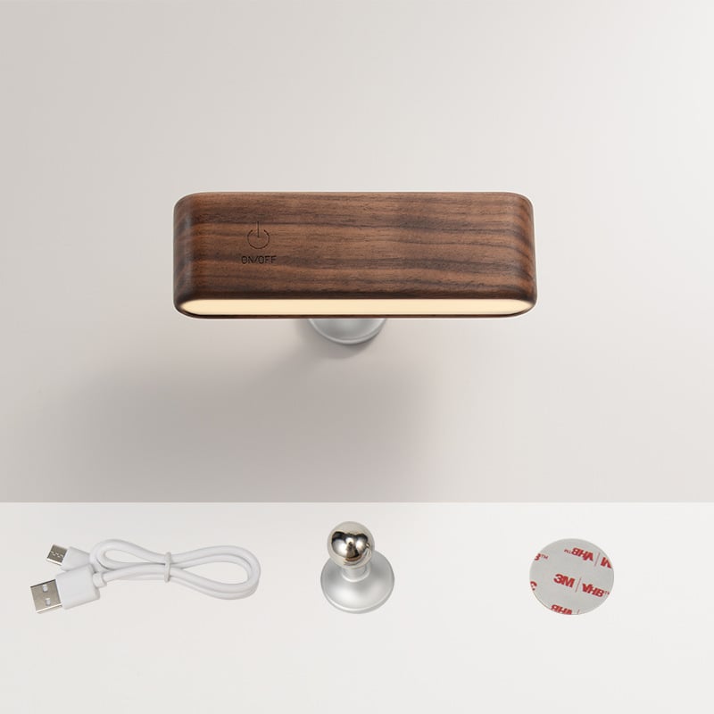 TurnLight - 360-Grad-Drehbare Magnetische Massivholzlampe [Letzter Tag Rabatt]