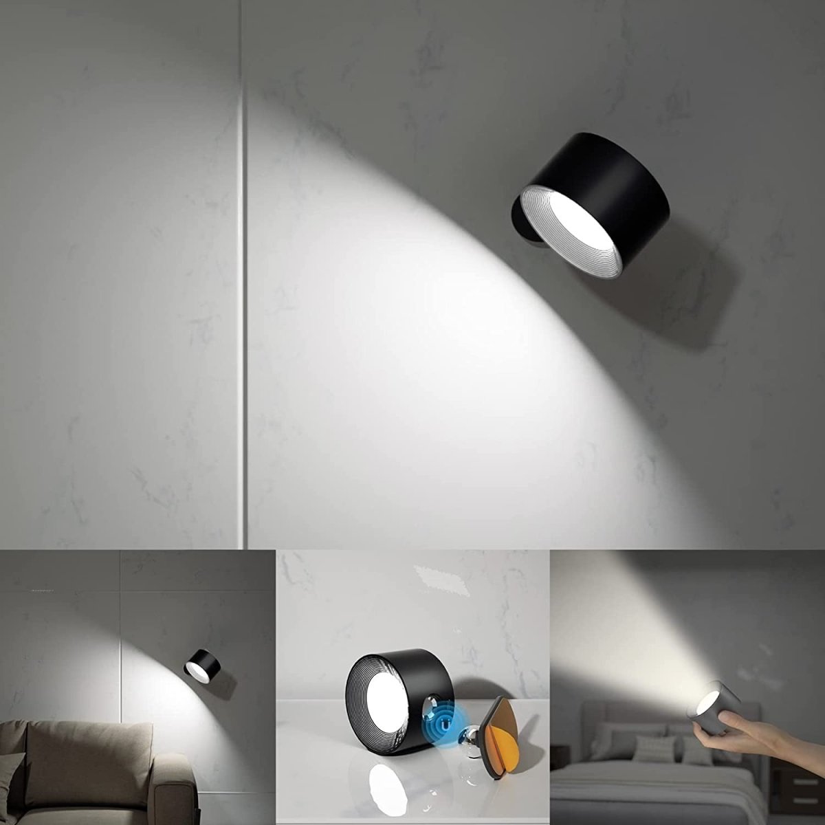OrbitLight - Kabellose LED-Wandleuchte