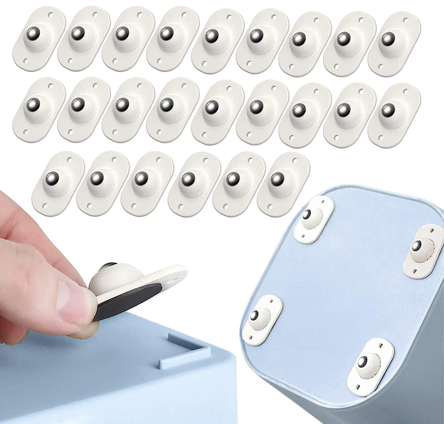 50% Rabatt | TinyWheels - Selbstklebende Universal-Räder, 360° beweglich (8er-Set)