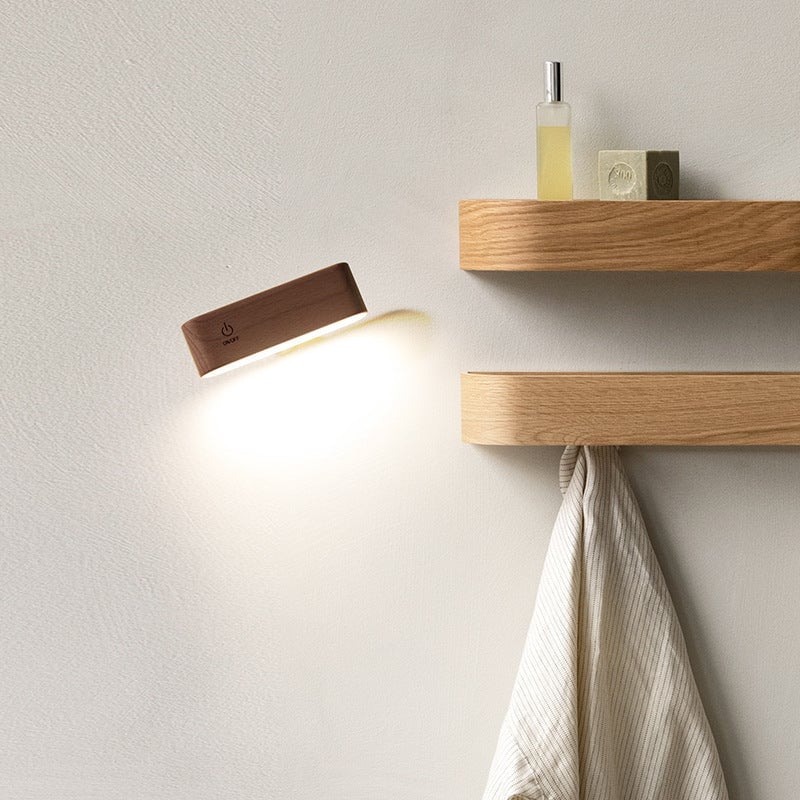 TurnLight - 360-Grad-Drehbare Magnetische Massivholzlampe [Letzter Tag Rabatt]