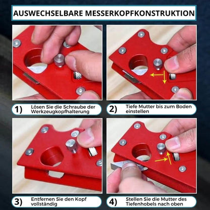 ProHolz - Werkzeuge für die Holzbearbeitung (Inkl. 7 verschiedene Klingen) [Letzter Tag Rabatt]