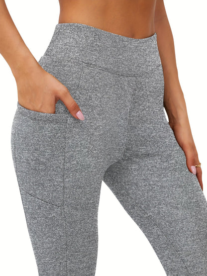 Joja | High-Rise Fleece-Leggings mit Seitenpockets