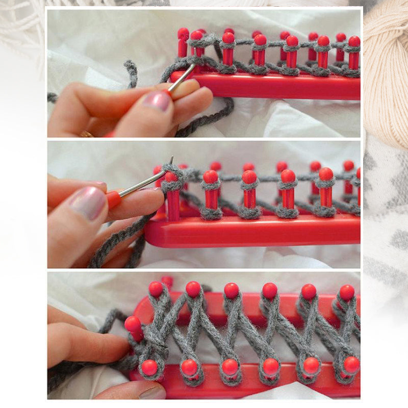 50% RABATT | KnitMaster - Strickwebstuhl-Set [Letzter Tag Rabatt]