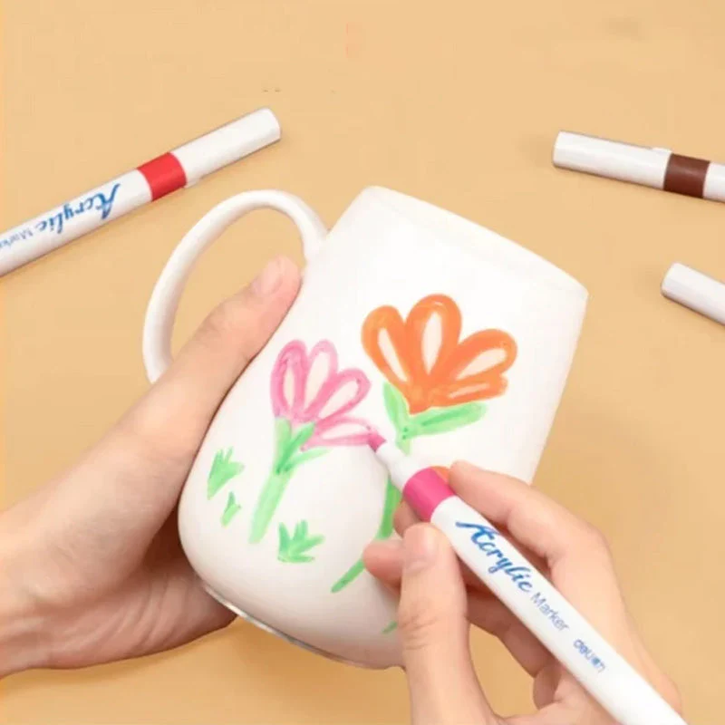 50% RABATT | AcrylicPen - Komplettes Acrylmarker-Set mit 24 Farben [Letzter Tag Rabatt]