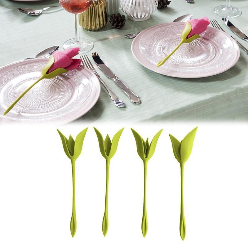 2+2 GRATIS | Flora - Seidenpapier Blume Falten Serviettenhalter [Letzter Tag Rabatt]