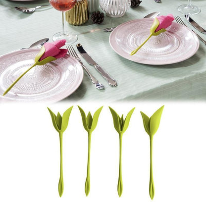 2+2 GRATIS | Flora - Seidenpapier Blume Falten Serviettenhalter [Letzter Tag Rabatt]