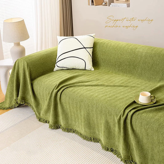CozyMoss - Vier Jahreszeiten Universal Herringbone Chenille Sofa Handtuch