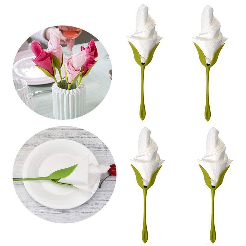 2+2 GRATIS | Flora - Seidenpapier Blume Falten Serviettenhalter [Letzter Tag Rabatt]