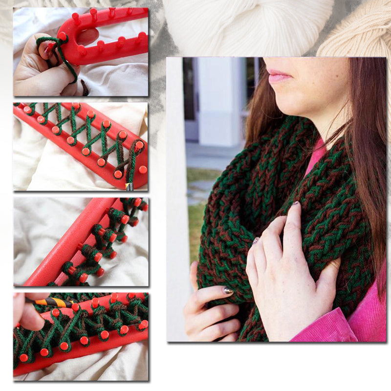 50% RABATT | KnitMaster - Strickwebstuhl-Set [Letzter Tag Rabatt]