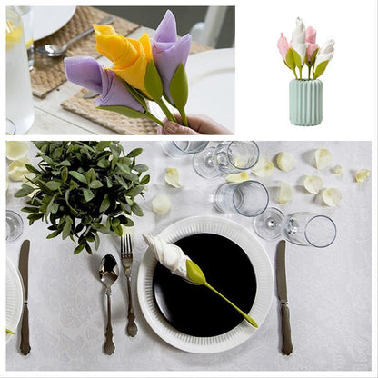 2+2 GRATIS | Flora - Seidenpapier Blume Falten Serviettenhalter [Letzter Tag Rabatt]