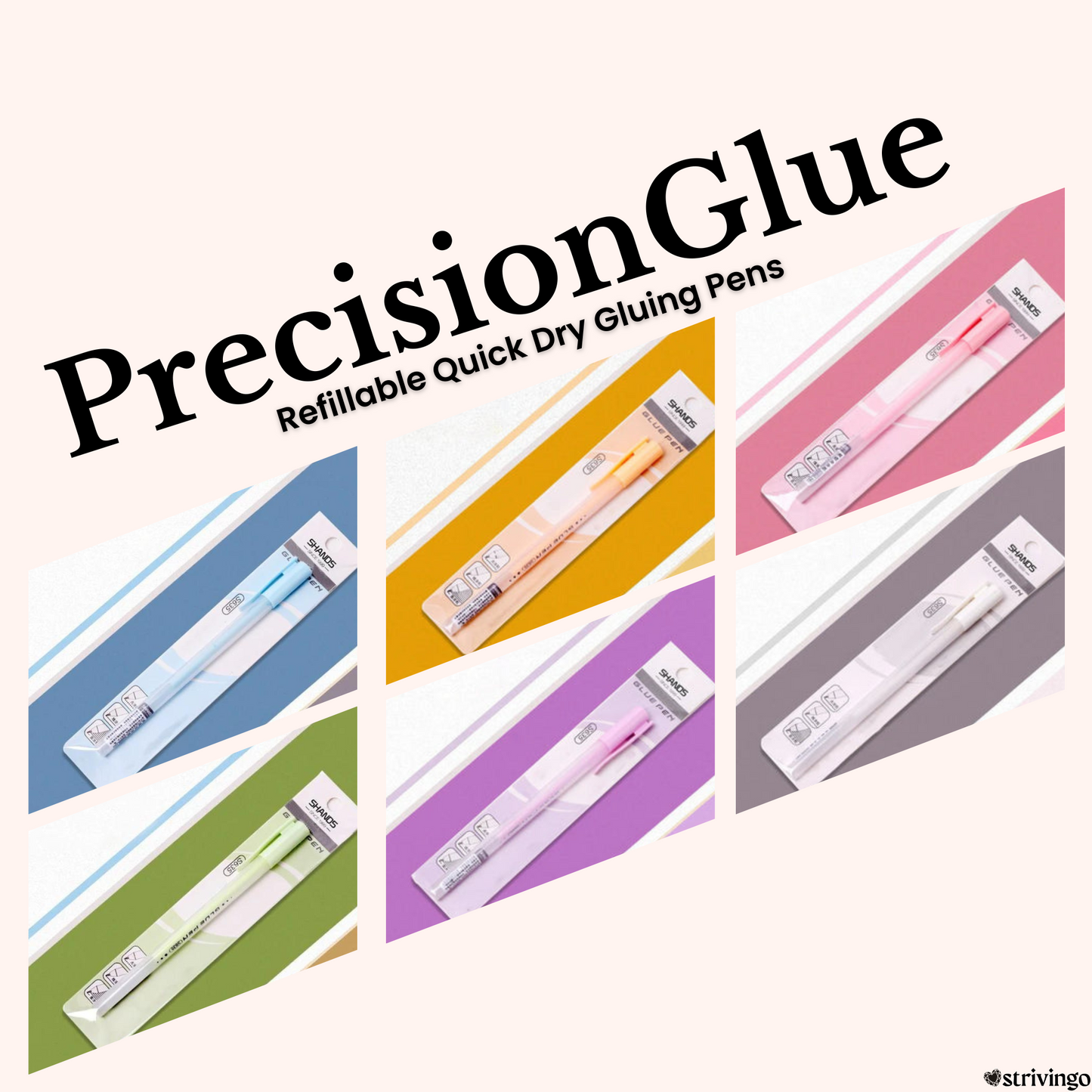 3+3 GRATIS | GluePen - Präzisionsklebstoff Nachfüllbare Klebestifte mit Rollerspitze [Letzter Tag Rabatt]