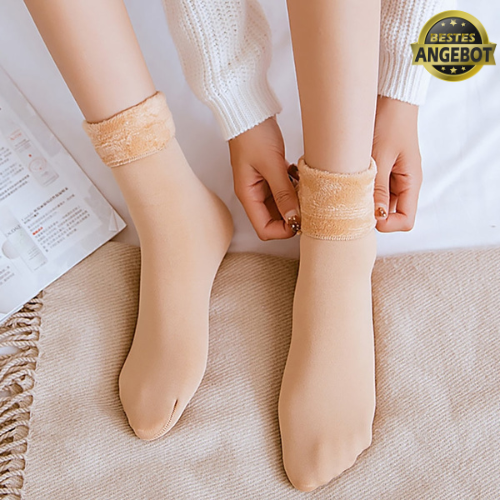 (4+4 GRATIS) | WarmFeet - Winter-Samt-Socken