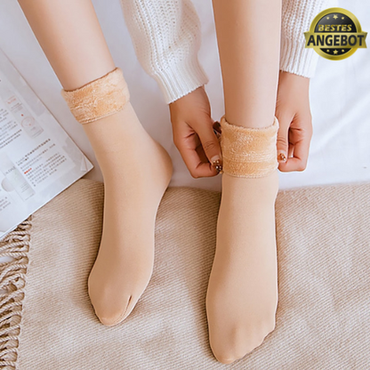 (4+4 GRATIS) | WarmFeet - Winter-Samt-Socken