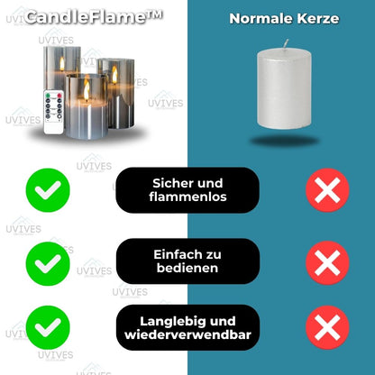 2+1 GRATIS | CandleFlame™ - Flammenlose Led Kerze mit Fernbedienung [Letzter Tag Rabatt]