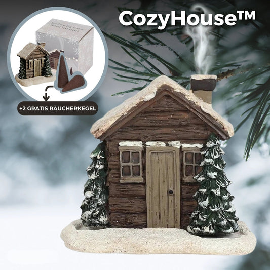 CozyHouse™ - Blockhaus Räuchergefäß + 2 GRATIS Räucherkegeln [Letzter Tag Rabatt]