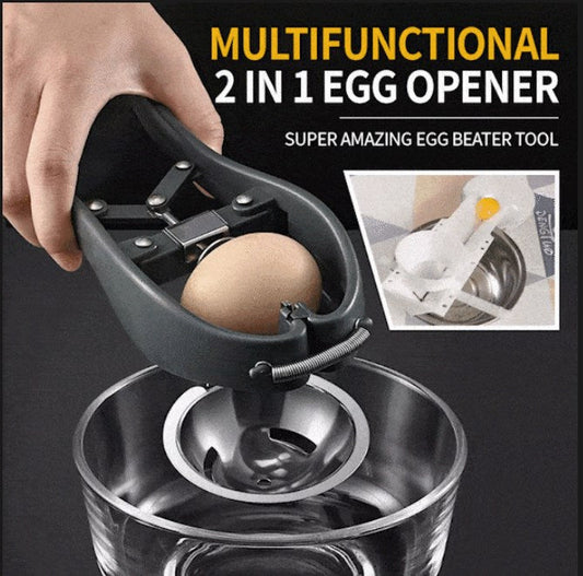 EggTastic - Multifunktionaler 2-in-1-Eieröffner – Super tolles Eierschläger-Werkzeug [Letzter Tag Rabatt]