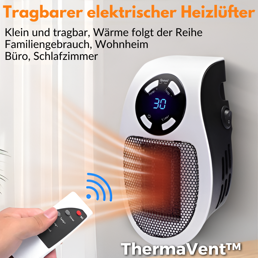 50% RABATT | ThermaVent™ - Tragbarer elektrischer Heizlüfter [Letzter Tag Rabatt]
