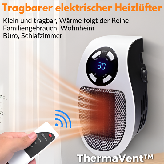 50% RABATT | ThermaVent™ - Tragbarer elektrischer Heizlüfter [Letzter Tag Rabatt]