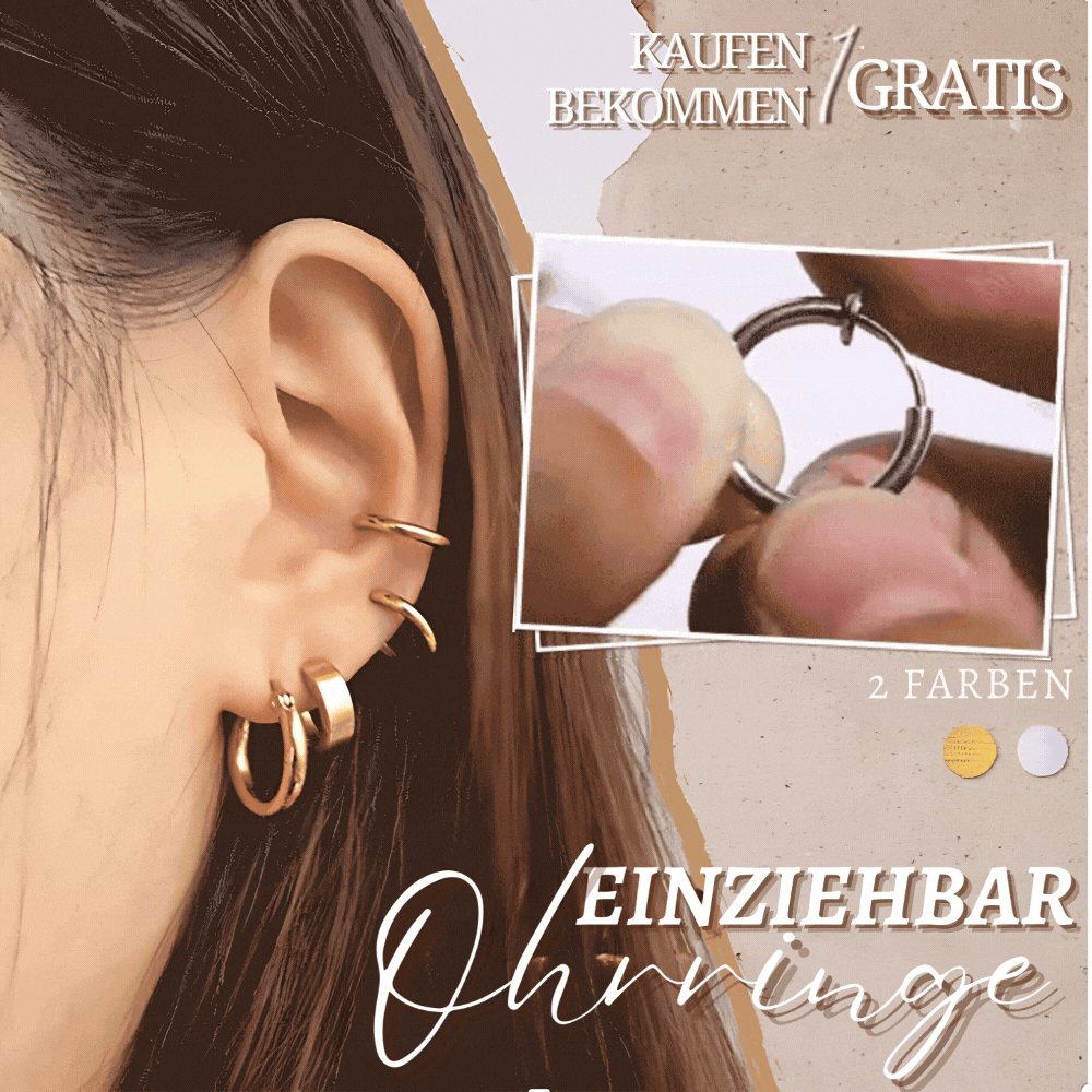 2 Stück | StylishEarrings - Einziehbare Ohrringe [Letzter Tag Rabatt]