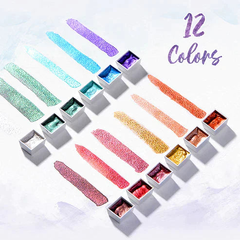 50% RABATT | ArtisticGleam™ - Metallic-Aquarellmalerei-Set [Letzter Tag Rabatt]