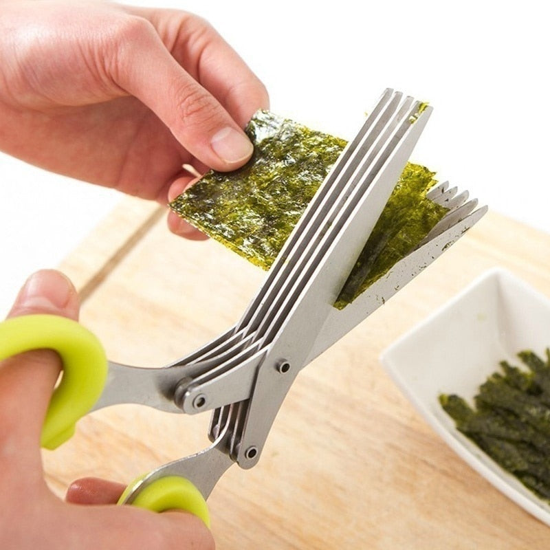 1+1 GRATIS | X-Cut - 5 Klingen Küche Salatschere [Letzter Tag Rabatt]