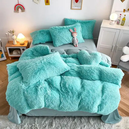 50% RABATT | SoftCloud - Bettbezug + 2Pcs Kissenbezüge Flauschige Bettwäsche Set [Letzter Tag Rabatt]