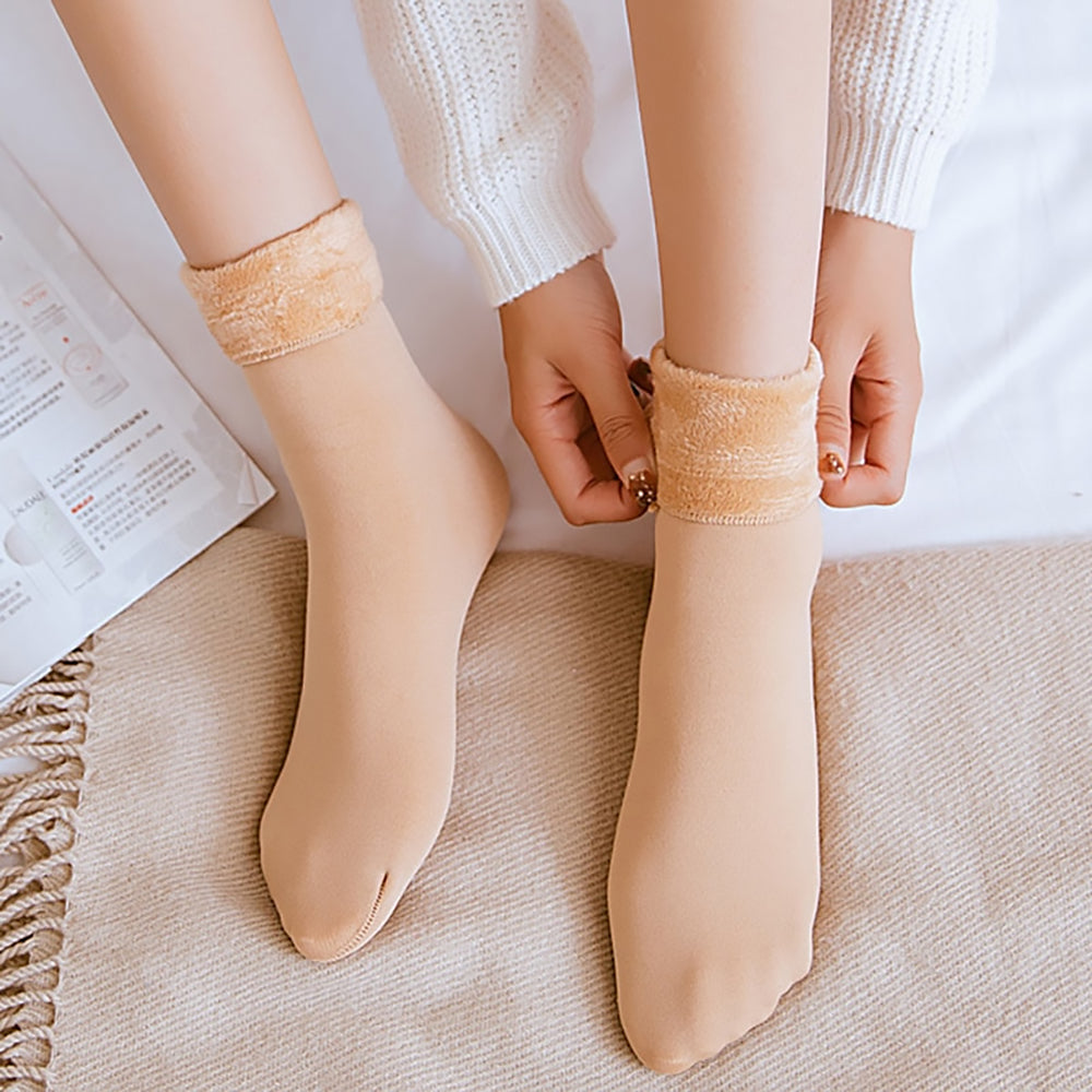 (4+4 GRATIS) | WarmFeet - Winter-Samt-Socken